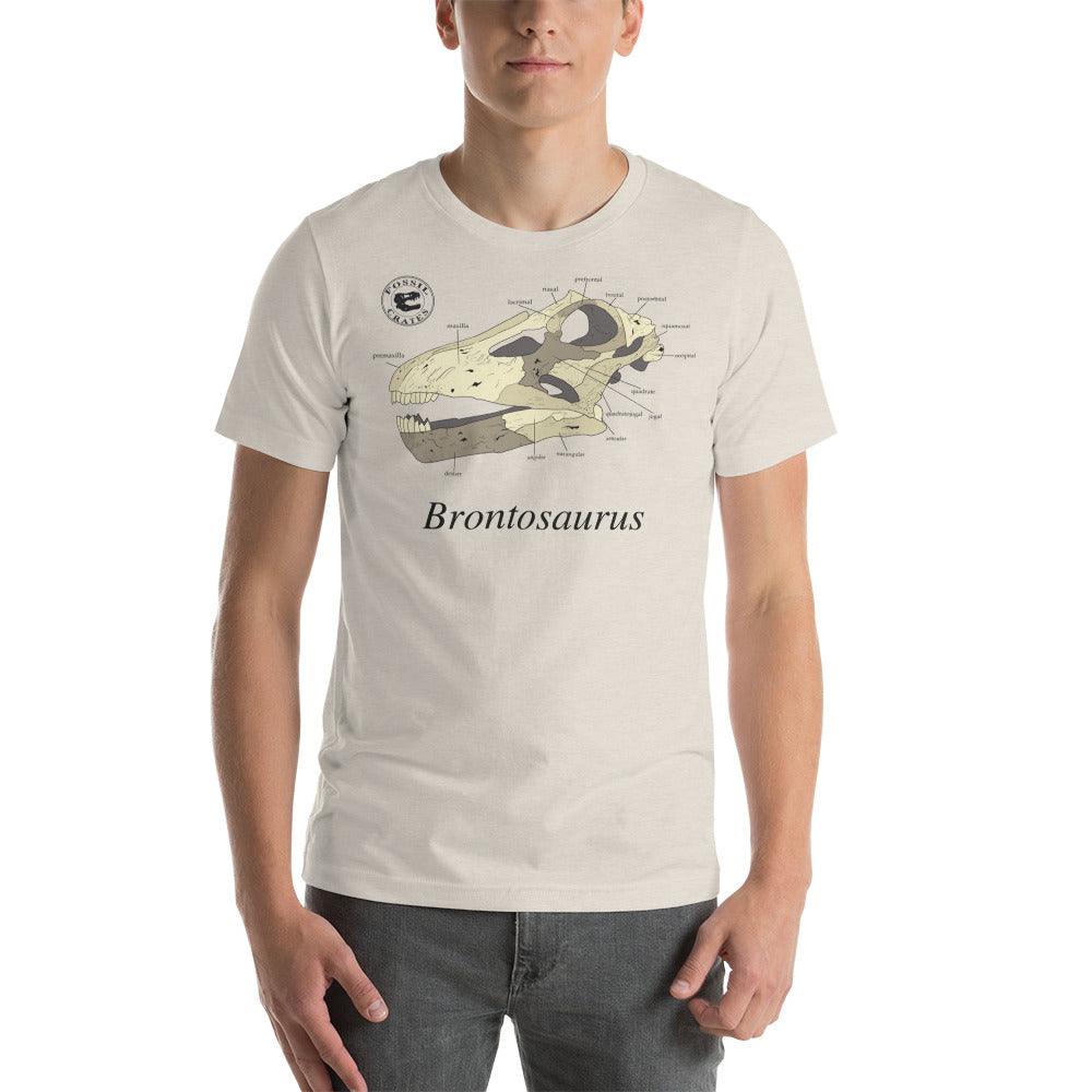 Brontosaurus Skull Anatomy T-Shirt - Fossil Crates Shirts & Tops