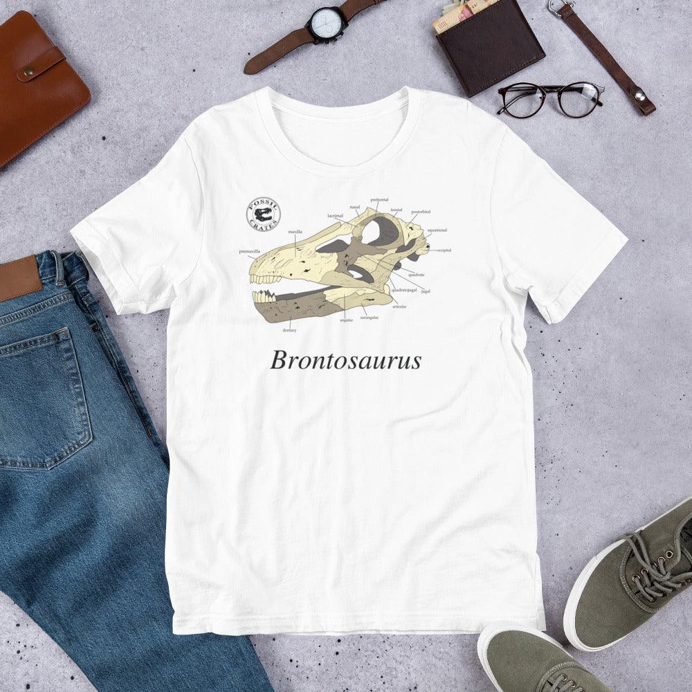 Brontosaurus Skull Anatomy T-Shirt - Fossil Crates Shirts & Tops
