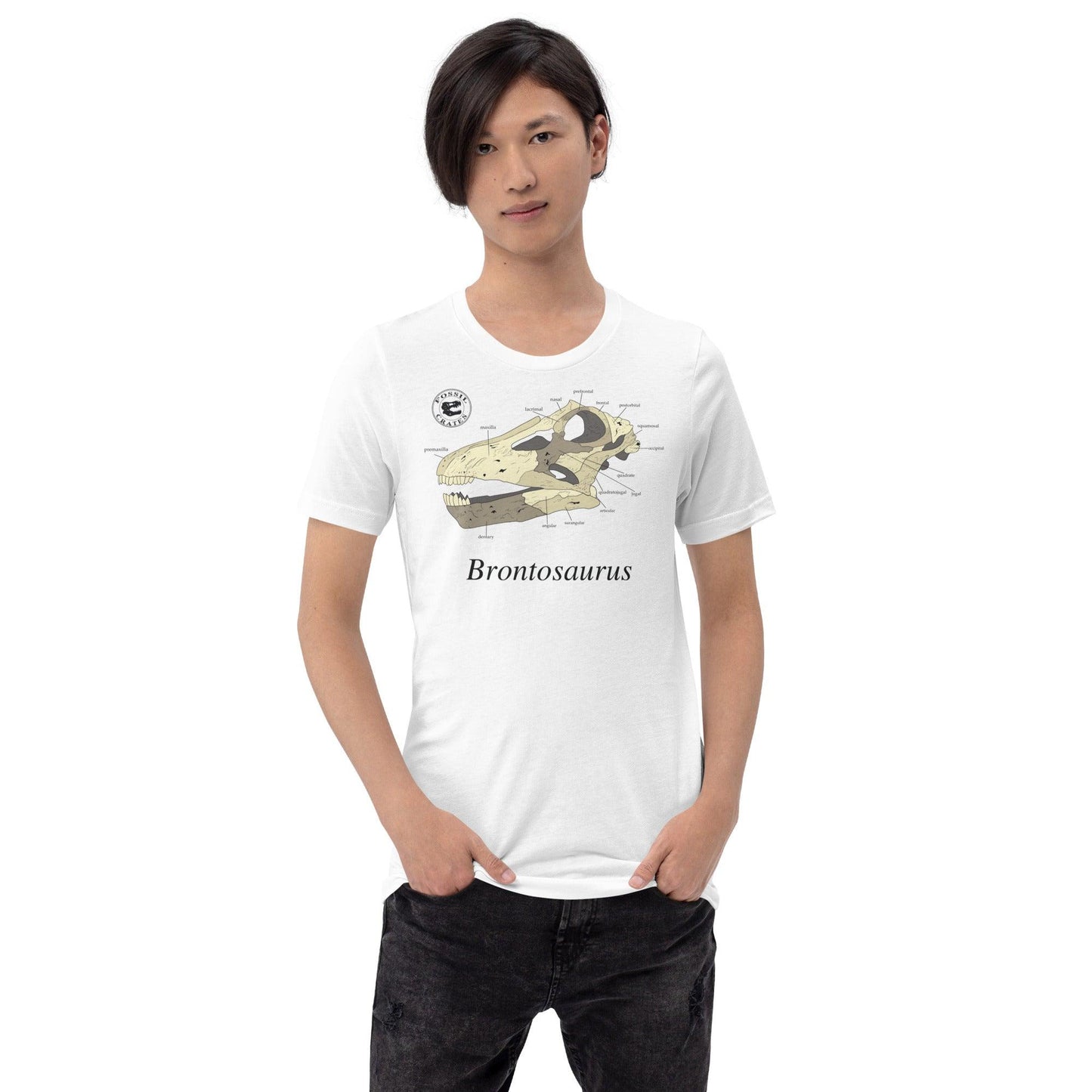 Brontosaurus Skull Anatomy T-Shirt - Fossil Crates Shirts & Tops