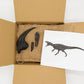 Classic Jurassic Standard Crate: Allosaurus hand claw cast, Dilophosaurus tooth cast, Camarasaurus tooth cast