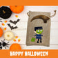 Deinonychus Claw Cast with Halloween Gift Bag and Artwork - Frankenstein Kid