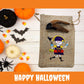 Triceratops Tooth Cast with Halloween Gift Bag and Artwork - Skeleton Pirate