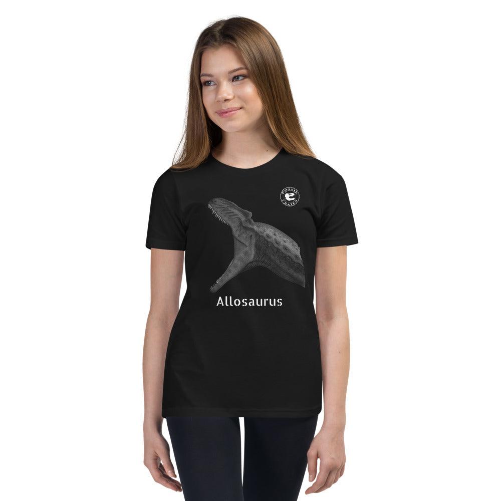 Allosaurus Youth Short Sleeve T-Shirt - Fossil Crates Shirts & Tops