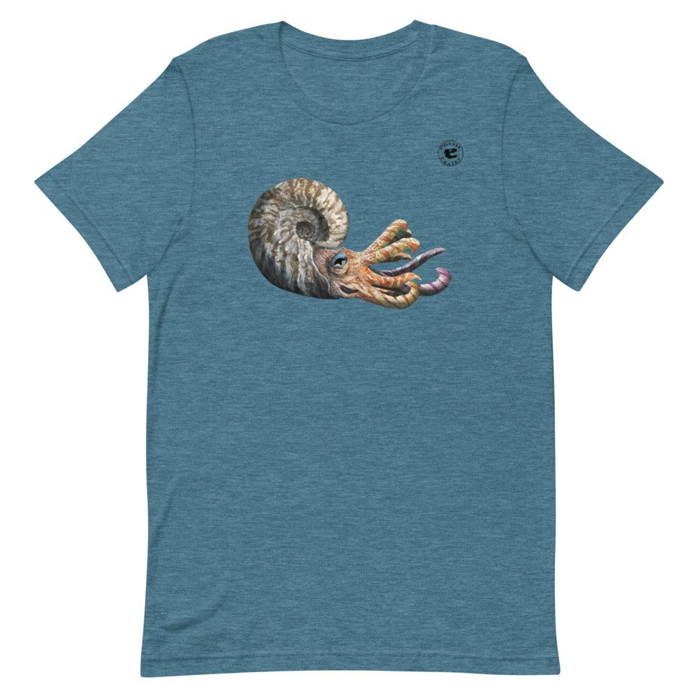 Ammonite Darker Colors Unisex T-Shirt - Fossil Crates Ammonite T-Shirt