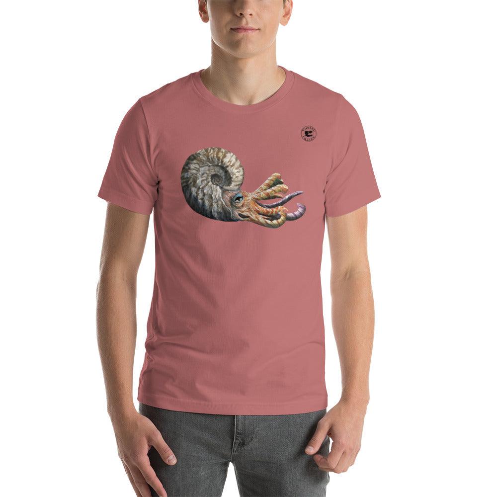 Ammonite Darker Colors Unisex T-Shirt - Fossil Crates Ammonite T-Shirt