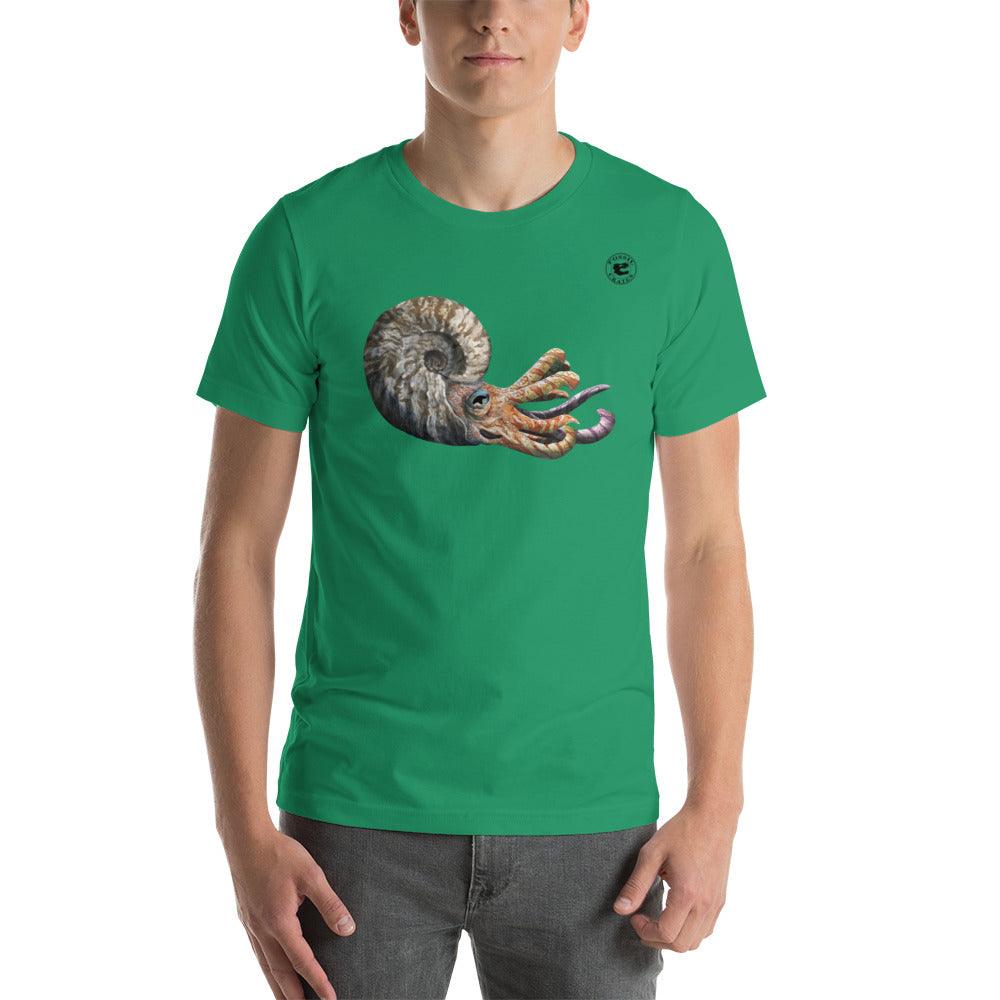 Ammonite Darker Colors Unisex T-Shirt - Fossil Crates Ammonite T-Shirt