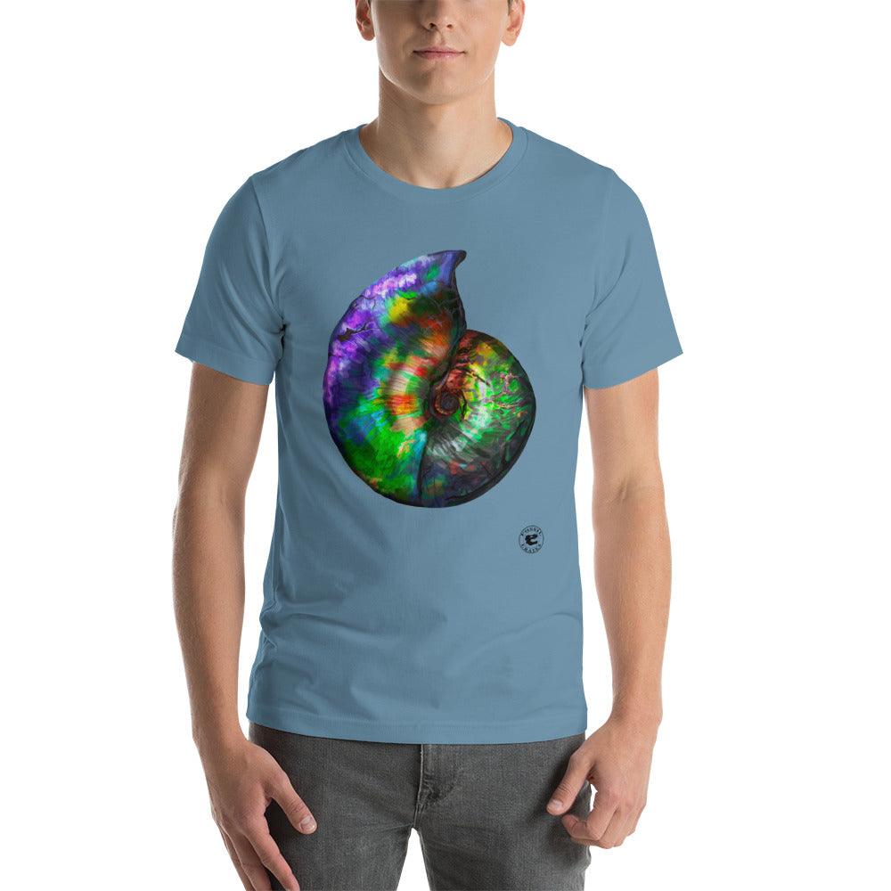 Ammonite Shell Unisex T-Shirt - Fossil Crates Ammonite T-Shirt