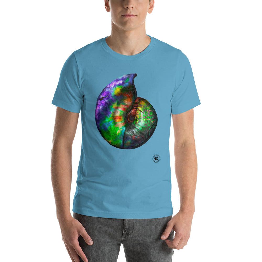 Ammonite Shell Unisex T-Shirt - Fossil Crates Ammonite T-Shirt