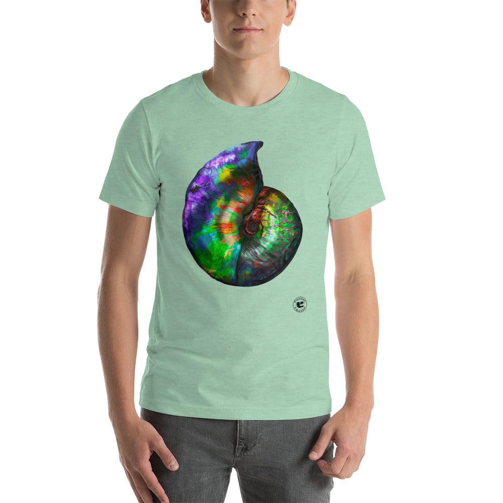 Ammonite Shell Unisex T-Shirt - Fossil Crates Ammonite T-Shirt