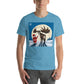 Christmas Megaloceros Unisex T-Shirt in ocean blue