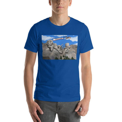 Dino Presidents' Day Dark Colors Unisex T-Shirt - Fossil Crates