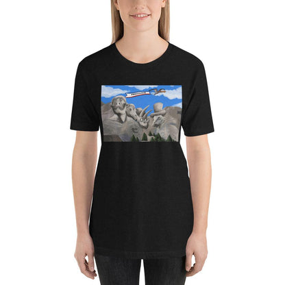 Dino Presidents' Day Dark Colors Unisex T-Shirt - Fossil Crates