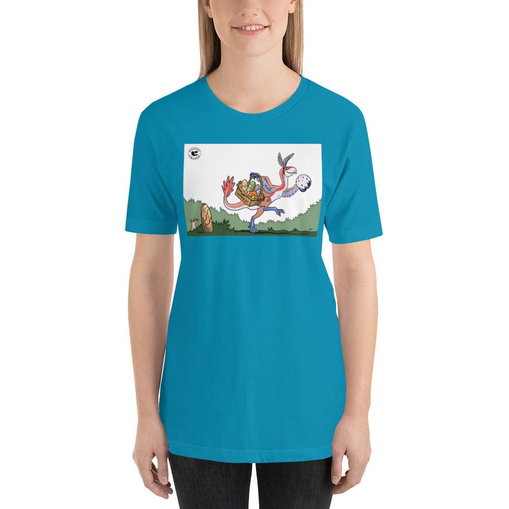 Easter Incisivosaurus Unisex T-Shirt in Aqua