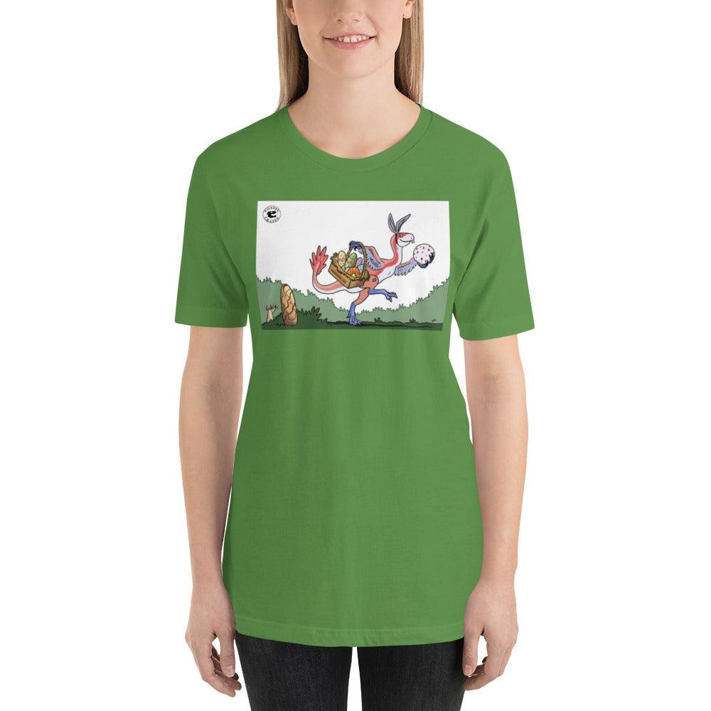 Easter Incisivosaurus Unisex T-Shirt in Leaf