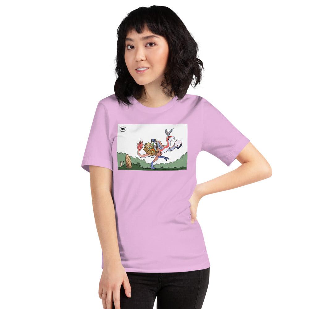 Easter Incisivosaurus Unisex T-Shirt in Lilac