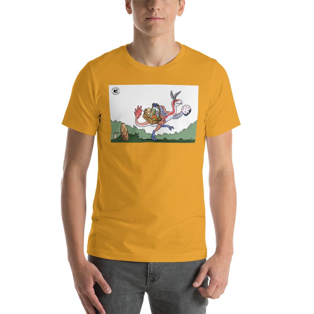 Easter Incisivosaurus Unisex T-Shirt in Mustard