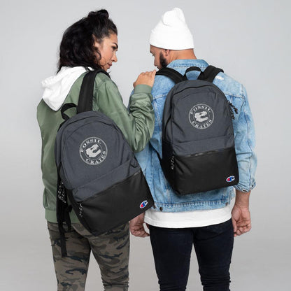 FC Logo Embroidered Champion Backpack - Fossil Crates Backpacks