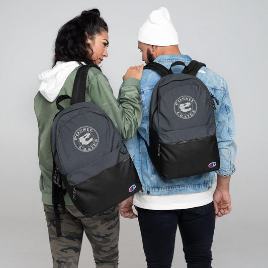 FC Logo Embroidered Champion Backpack - Fossil Crates Backpacks