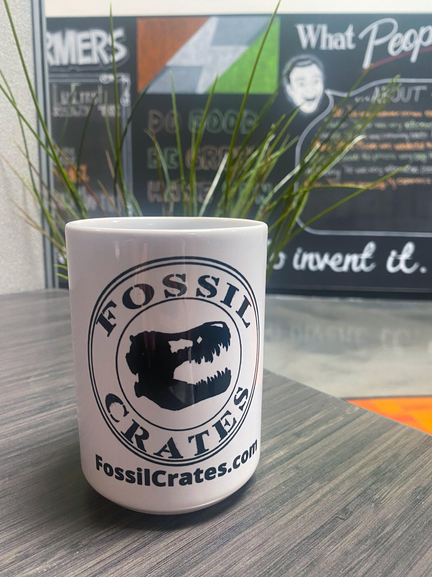 Fossil Crates White Glossy Mug - Fossil Crates Mugs