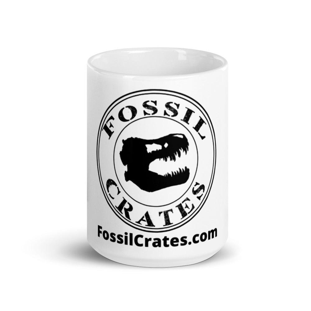 Fossil Crates White Glossy Mug - Fossil Crates Mugs