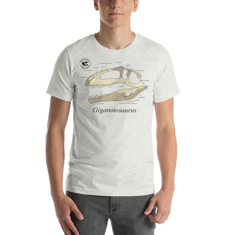 Giganotosaurus Skull Anatomy T-shirt - Fossil Crates Shirts & Tops