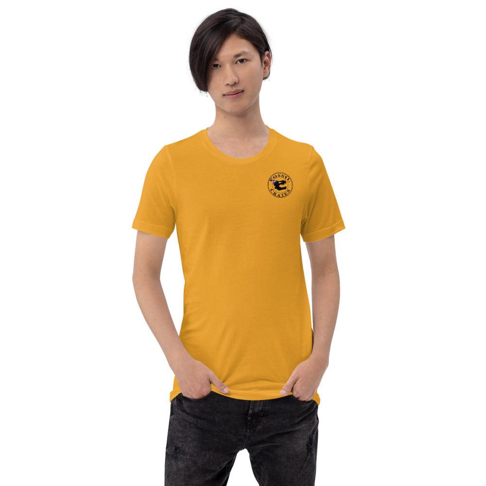 Halloween Black Logo Unisex T-Shirt in Mustard