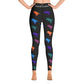 Multicolor T. rex Leggings - Fossil Crates Dinosaur Leggings