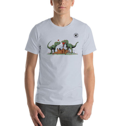 T. rex Love Story Unisex T-Shirt - Fossil Crates Shirts & Tops