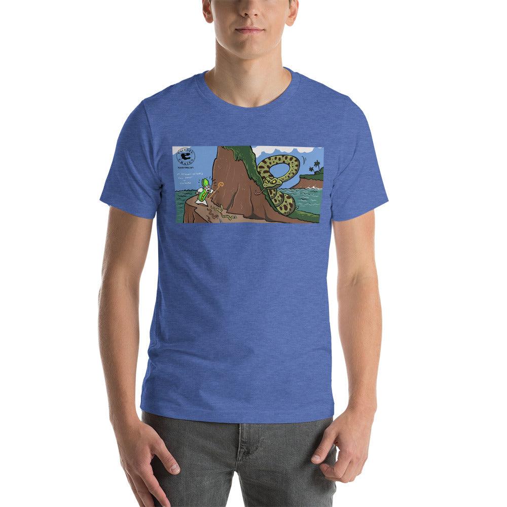 Titanoboa St. Patrick's Day Darker Colors Unisex T-Shirt - Fossil Crates Prehistoric T-Shirt