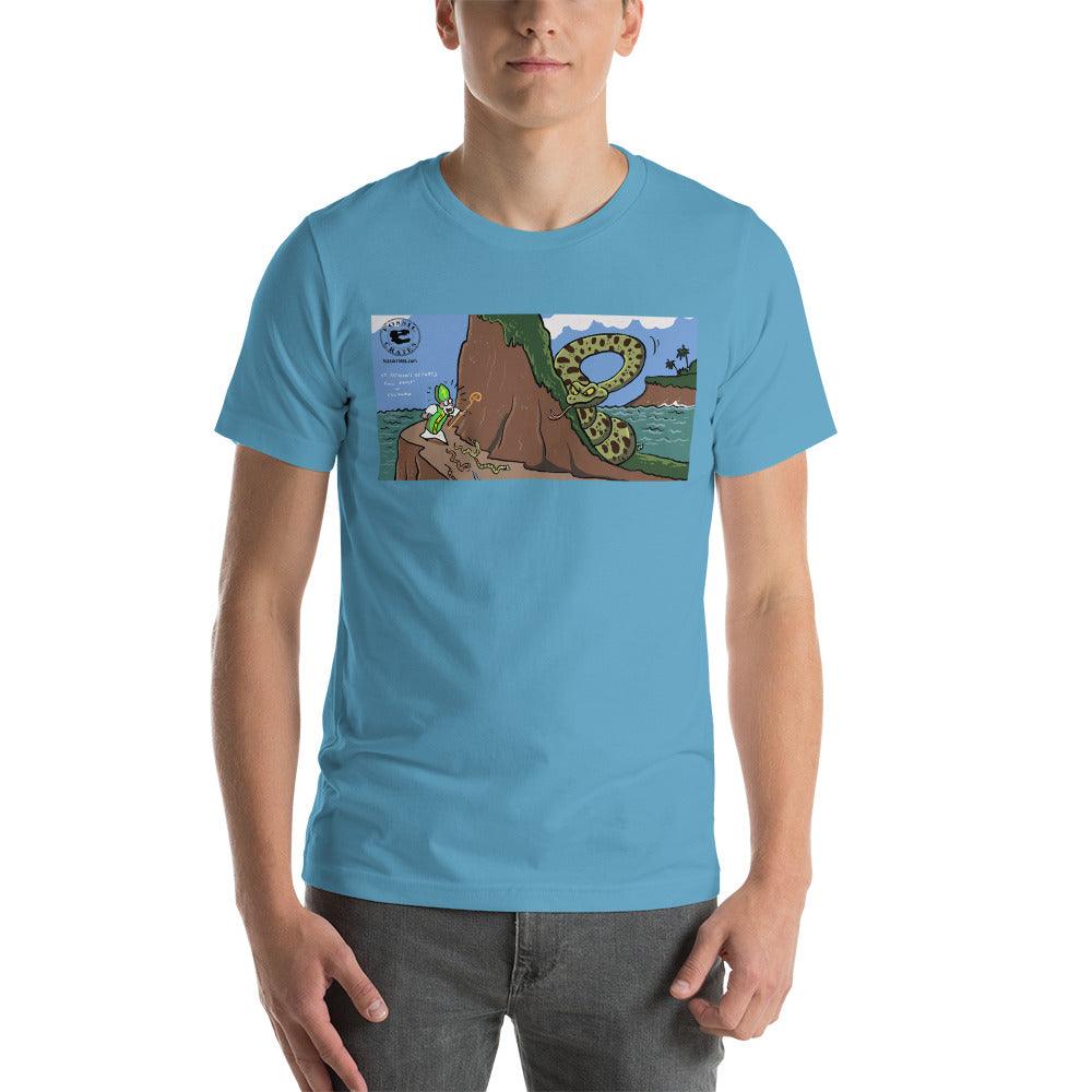 Titanoboa St. Patrick's Day Darker Colors Unisex T-Shirt - Fossil Crates Prehistoric T-Shirt