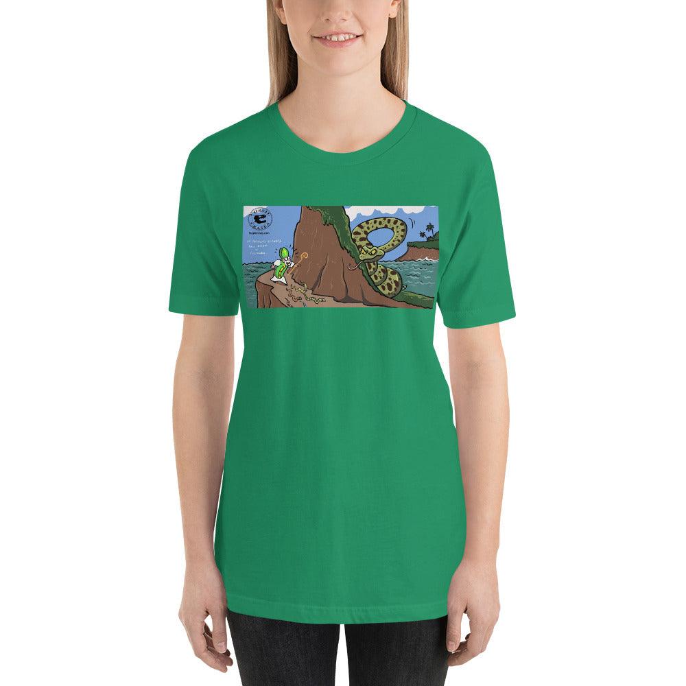 Titanoboa St. Patrick's Day Darker Colors Unisex T-Shirt - Fossil Crates Prehistoric T-Shirt