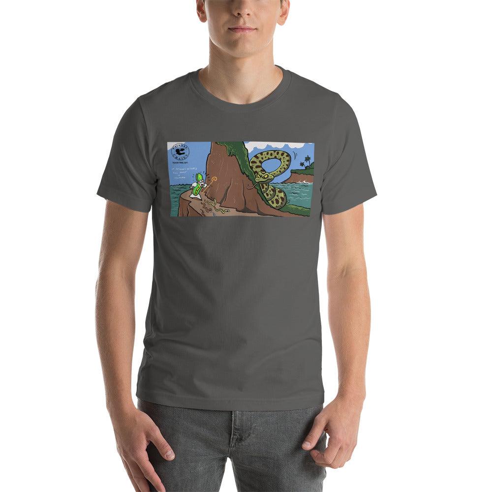 Titanoboa St. Patrick's Day Darker Colors Unisex T-Shirt - Fossil Crates Prehistoric T-Shirt