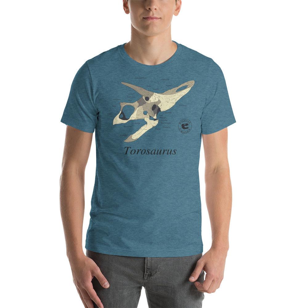 Torosaurus Skull Anatomy T-Shirt - Fossil Crates Shirts & Tops