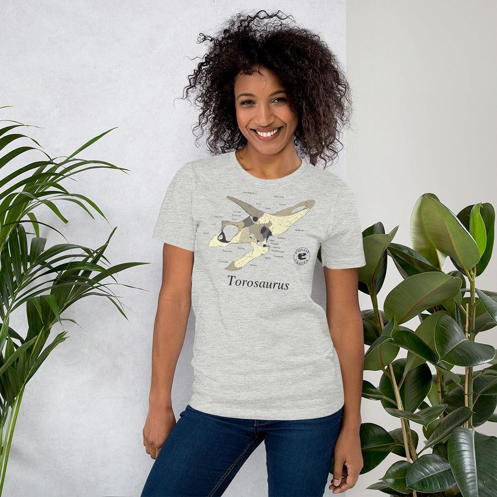 Torosaurus Skull Anatomy T-Shirt - Fossil Crates Shirts & Tops