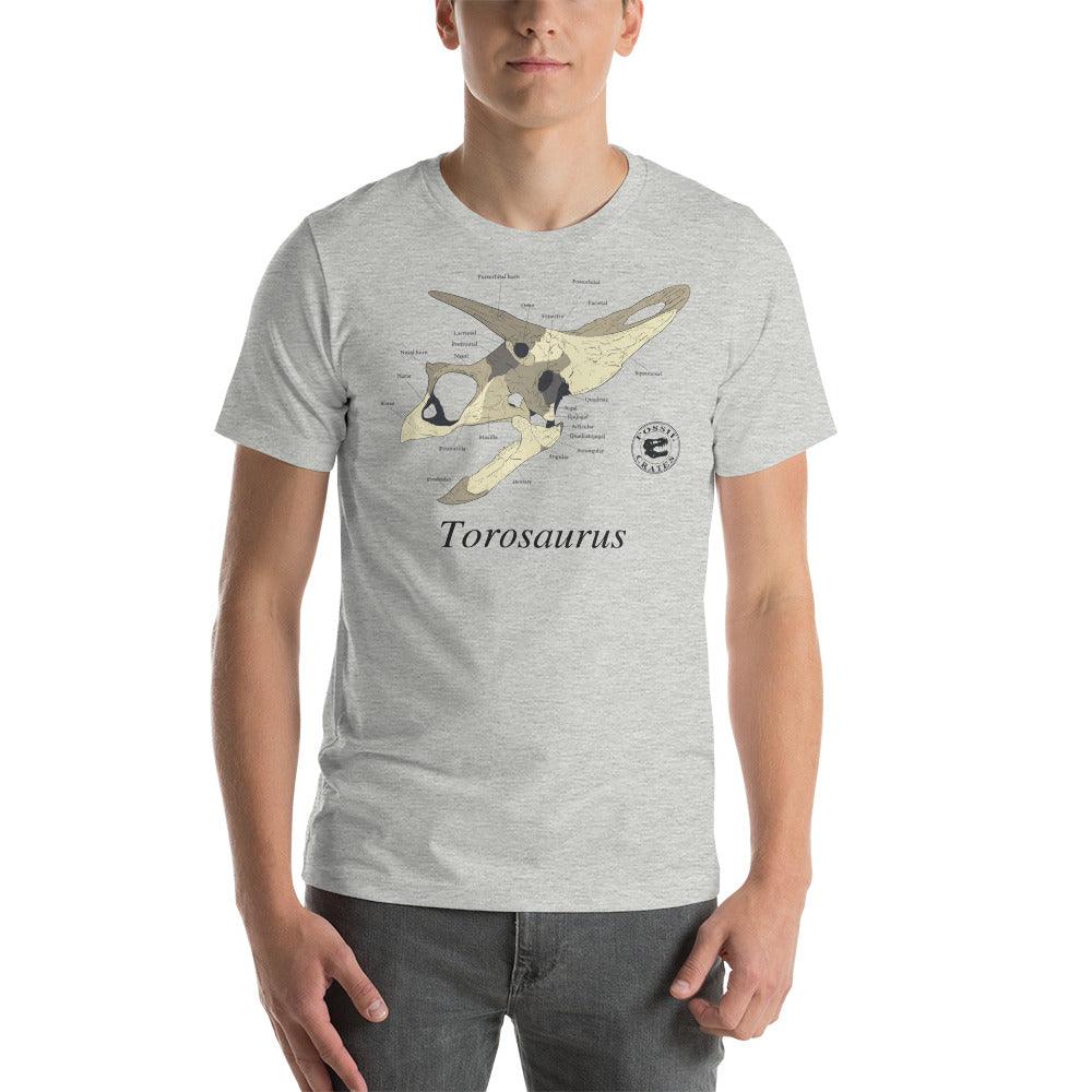 Torosaurus Skull Anatomy T-Shirt - Fossil Crates Shirts & Tops