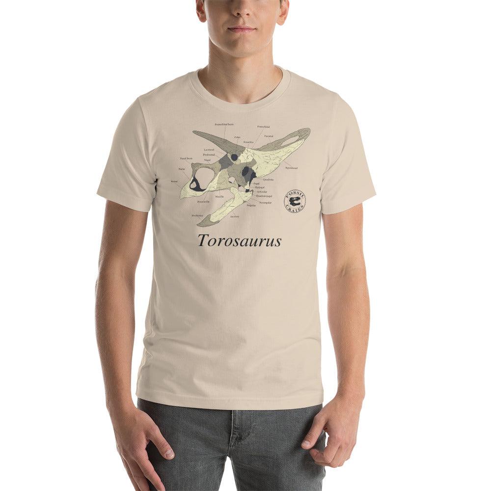 Torosaurus Skull Anatomy T-Shirt - Fossil Crates Shirts & Tops