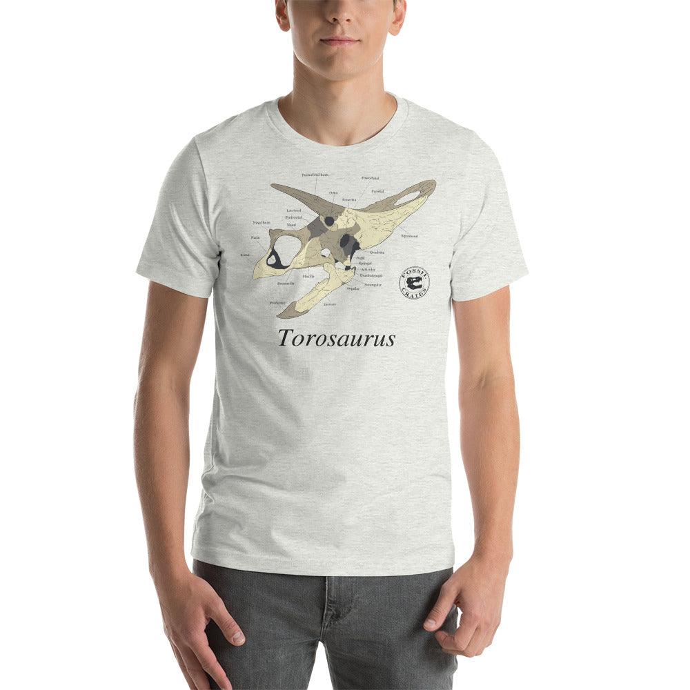 Torosaurus Skull Anatomy T-Shirt - Fossil Crates Shirts & Tops