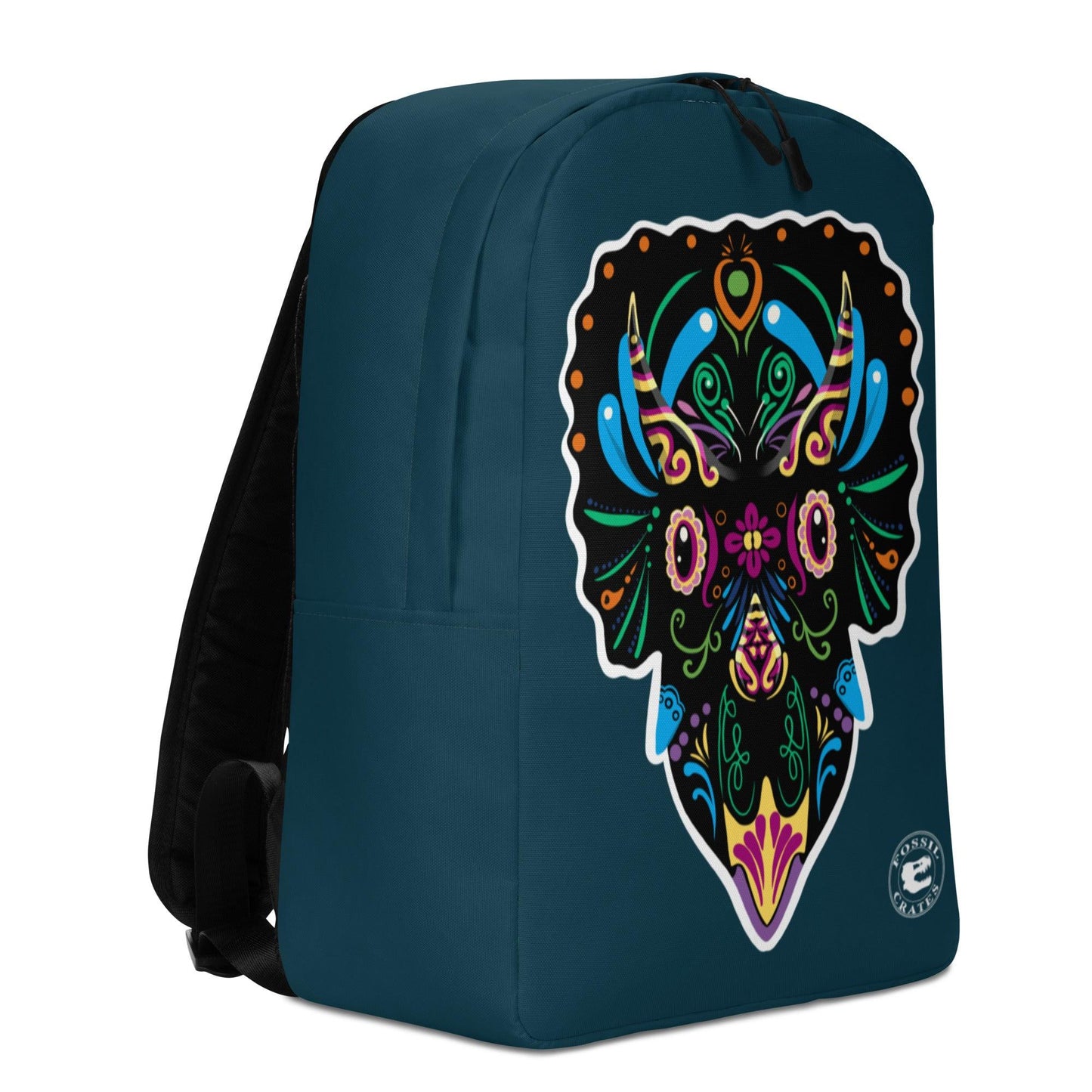 Triceratops Sugar Skull Backpack - Fossil Crates Backpacks