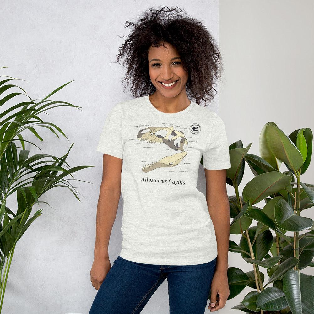 Allosaurus Skull Anatomy T-shirt – Fossil Crates