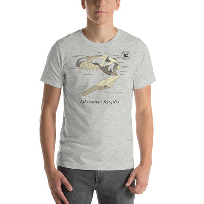 Allosaurus Skull Anatomy T-shirt - Fossil Crates Shirts & Tops