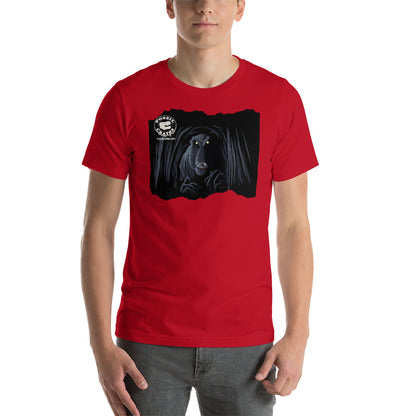 Spooky T. rex Unisex t-shirt in red