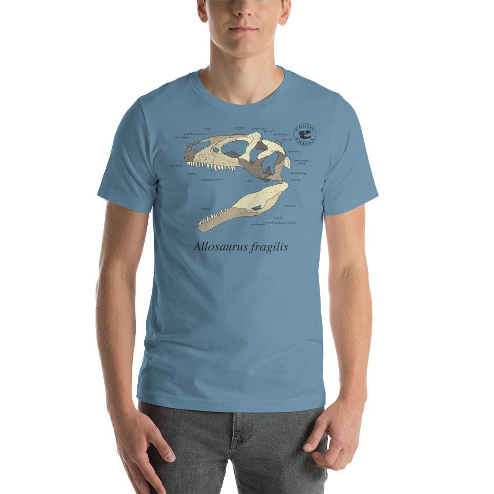 Allosaurus Skull Anatomy T-shirt - Fossil Crates Shirts & Tops