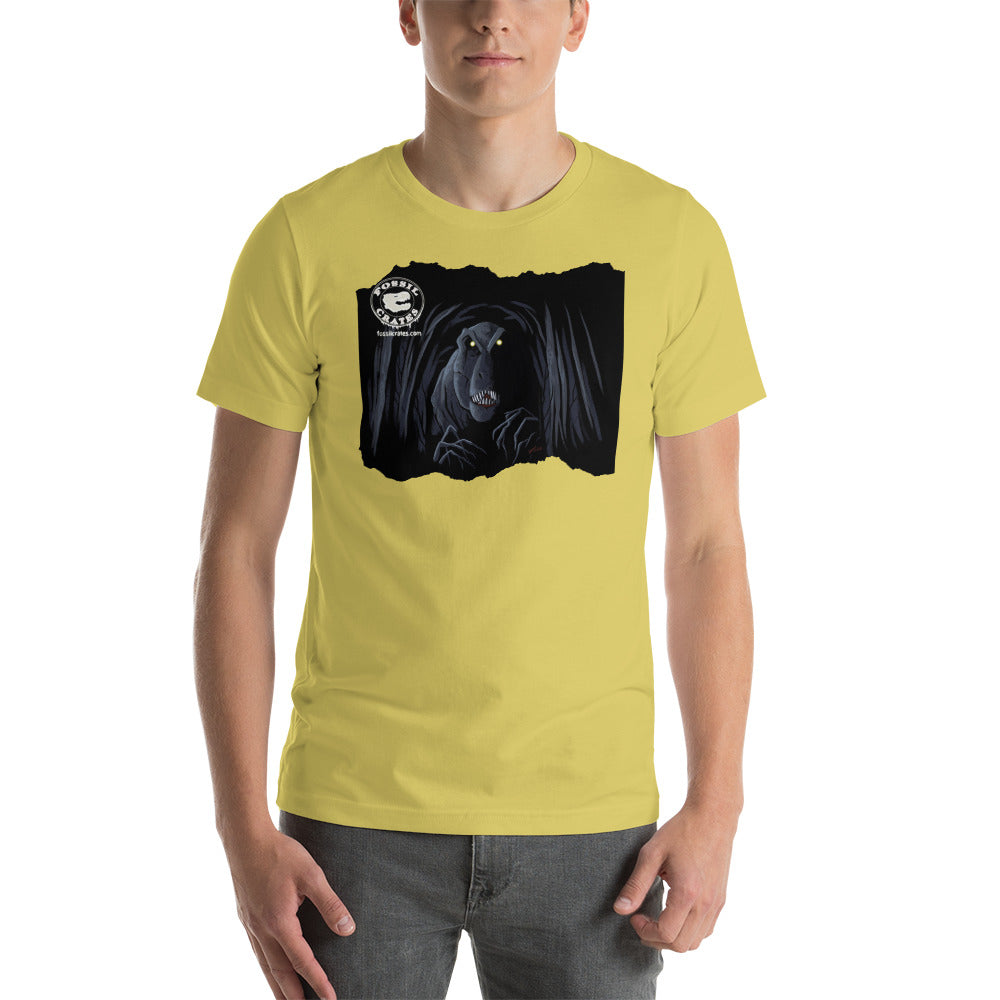 Spooky T. rex Unisex t-shirt in strobe