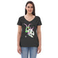 Diabloceratops Sugar Skull V-neck T-shirt
